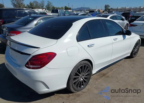 2017 Mercedes-Benz C 300 Sport из США, поврежденный, VIN 55SWF4JBXHU221858